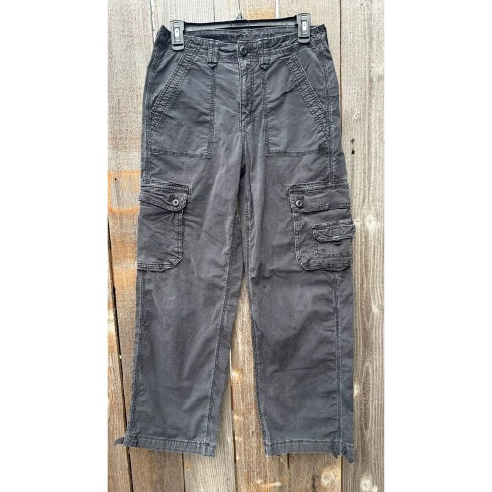 American Eagle Washed Black Cargo Pants Utility jeans Size 6R